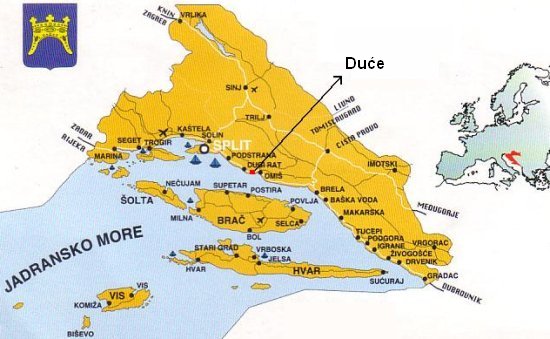 Map of Croatia